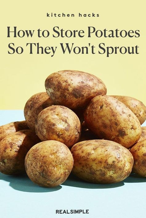 Discover how to store potatoes. Learn all about whether or not you can store potatoes in the fridge, if you can freeze potatoes, why you can't store potatoes with onions, and how to store leftover potatoes—including mashed potatoes. Storing Onions And Potatoes In Kitchen, How To Store Fresh Potatoes, Storing Fresh Potatoes, Can You Freeze Baked Potatoes, Onion Potato Storage, How To Save Potatoes, Best Way To Store Potatoes And Onions, What To Do With Lots Of Potatoes, Garden Potatoes Recipes