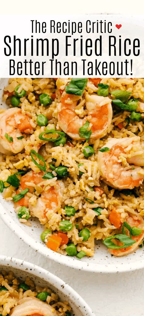 Cajun Shrimp Fried Rice Recipe, Chinese Entrees, Shrimp Fried Rice Easy, Cajun Shrimp Fried Rice, Shrimp Fried Rice Recipe, Shrimp And Rice Recipes, Fried Rice With Egg, Egg Rice, Fresh Shrimp