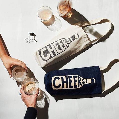 Ring in the new year with a bang! Eco-friendly wine totes to celebrate! Wine And Food Festival, A Bottle Of Wine, Bottle Of Wine, Wine Tote, Housewarming Party, Gift Bundles, City State, Support Small Business, Favorite City