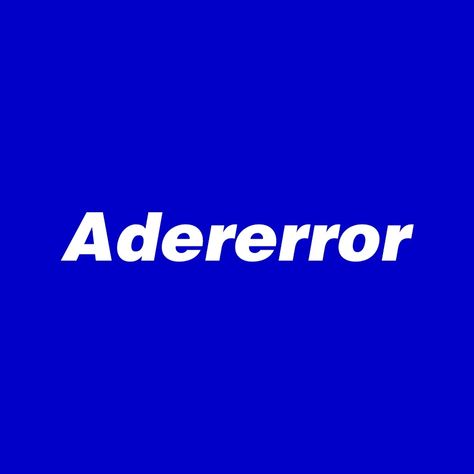 Ader Error Logo, Wave Branding, Logo Moodboard, Fashion Logo Branding, Ader Error, Logo Idea, Generation Z, Photo Style, Photo Styling