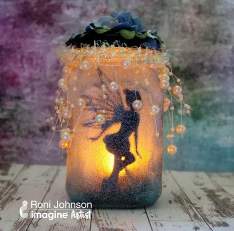 How to Upcycle an Old Jar into a Mystical Fairy Lantern Fairy Light Bottles, Fairy Jars Diy How To Make, Glass Upcycling, Fairies In A Jar, Trippy Prints, Chanel Candles, Fairy Jars Diy, Fairy Mason Jars, Pretty Jars