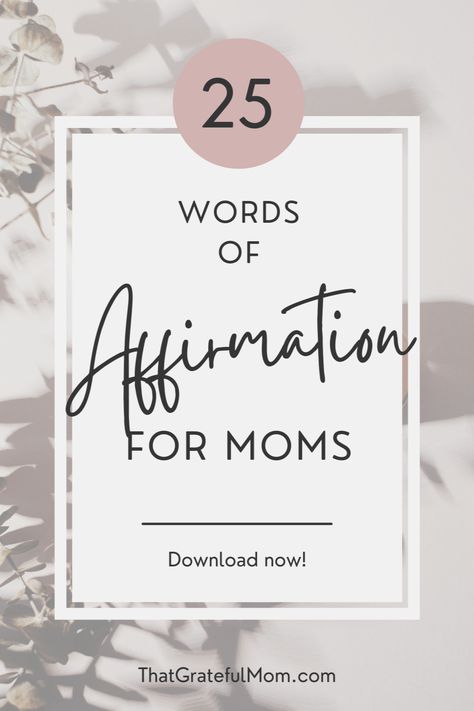 Using words of affirmation for moms can help you see the incredible role you've been given as a mom. click to download your free copy now! Affirmation For Moms, Word Of Affirmation, Trying To Conceive, Words Of Affirmation, How To Protect Yourself, First Time Moms, Do Your Best, Proud Of Me, I Am Grateful