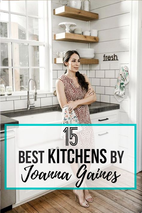 15 Best Kitchens By Joanna Gaines - Nikki's Plate Stile Joanna Gaines, Kitchens By Joanna Gaines, Joanna Gaines Style Decorating, Joanna Gaines Living Room, Joanna Gaines Kitchen, Joanne Gaines, Gaines Fixer Upper, Best Kitchens, Joanna Gaines Farmhouse