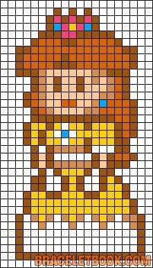 Daisy, Mario Brothers Daisy Super Mario, Nintendo Christmas, Minecraft Templates, Mario Crochet, Image Pixel Art, Perler Bead Mario, Modele Pixel Art, Perler Creations, Princess Daisy