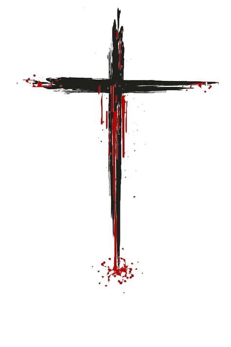 Cross And Thorns Tattoo, Trash Polka Cross Tattoo, Orthodox Tattoo Ideas, Bible Scriptures Tattoos For Men, Red Ink Tattoos Men, Red Cross Tattoo, Bible Scripture Tattoos, Christian Cross Tattoos, Destiny Tattoo