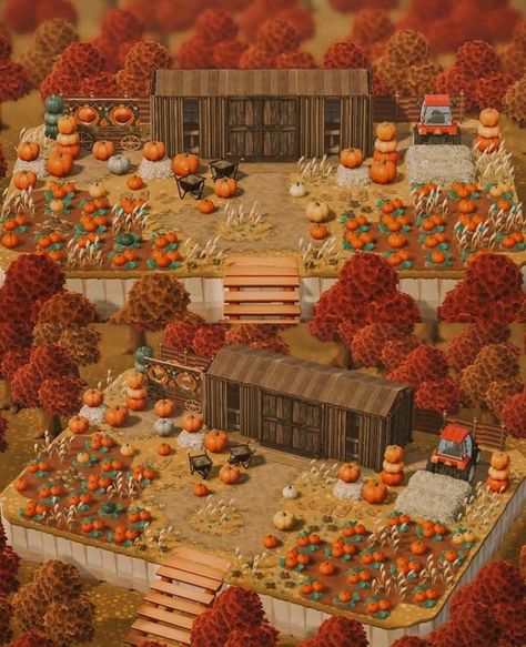 Acnh Autumn Neighborhood, Acnh Fall Farmers Market, Animal Crossing Corn Maze, Animal Crossing Red Aesthetic, Acnh Fall Island Entrance, Acnh Fall Market, Fall Citycore Island Acnh, Acnh Residential Area Layout, Acnh Fall Space Fillers