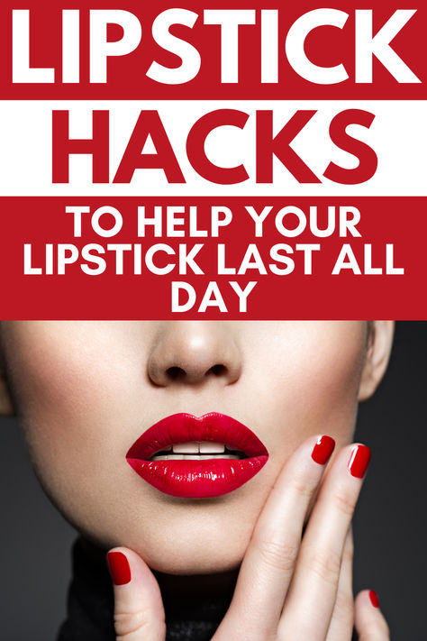 Want your lipstick to last all day? Discover essential tricks and techniques to keep your lip color vibrant and smudge-proof from morning till night. How To Keep Lipstick From Feathering, Lipstick Tricks, Lipstick Tips, Smudge Proof Lipstick, Lipstick Hacks, Life Hacks Beauty, Beauty Tips For Hair, Diy Beauty Hacks, Long Lasting Lipstick