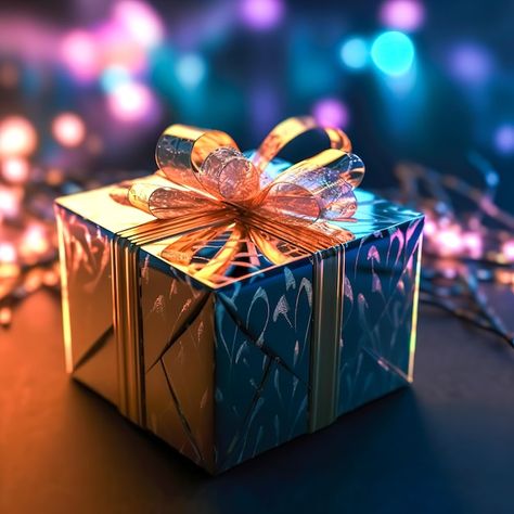 Festive gift box with bow generative ai | Premium Photo #Freepik #photo #gift-package #present #surprise-gift #present-box Gift Box Images, Huge Gifts, Gift Box Design, Gift Package, Photo Gift, Surprise Gift, Birthday Photoshoot, Beautiful Gift Boxes, Daily Reminder