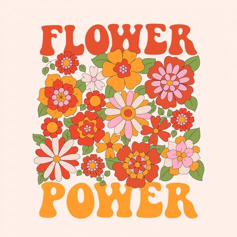 Page 8 | Hippie flower Vectors & Illustrations for Free Download | Freepik Flower Power Invitation, Flower Power Hippie, Power Design, Moda Hippie, Hippie Flowers, Flower Graphic, Flower Svg, Retro Flowers, Flower Illustration