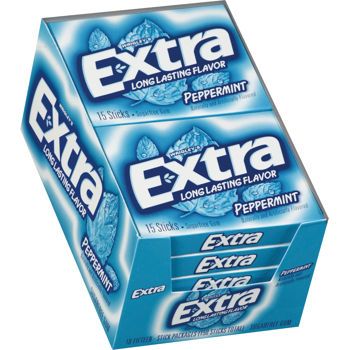 Extra Sugar Free Gum, Peppermint, 15 Sticks, 10 ct Extra Spearmint Gum, Chewing Gum Brands, Spearmint Gum, Extra Gum, Mint Gum, Sugar Free Gum, Fresh Groceries, Mint Candy, Chewing Gum