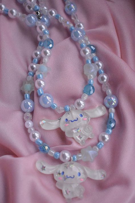 sanrio necklace jewelry hot topic cinnamoroll pompompurin sanx handmade resin pendant necklace marily rose cute adorable fashion Sanrio Necklace, Kawaii Bracelet, Accessories Kawaii, Bead Accessories, Kawaii Necklace, Hello Kitty Jewelry, Necklace Resin, First Friday, Art Necklaces