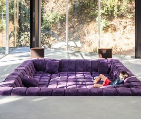 Conversation Pit, Weird Furniture, Retro Interior Design, Dream House Interior, House Room, Home Design Decor, Dream Rooms, Dream House Decor, Aesthetic Room Decor