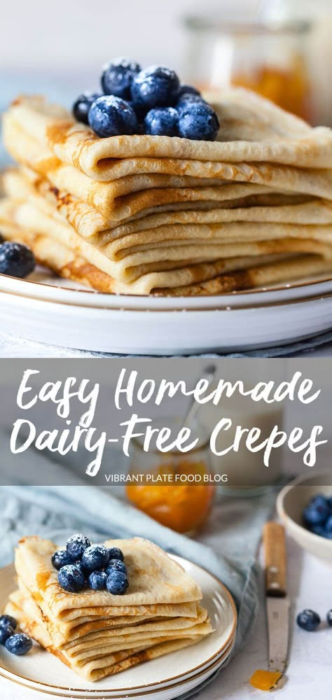 Dairy Free Chicken Pot Pie, Dairy Free French Toast, Dairy Free Overnight Oats, Dairy Free Sugar Cookies, Crêpe Recipe, Dairy Free Mac And Cheese, Dairy Free Cake Recipe, Dairy Free Banana Bread, Dairy Free Cupcakes