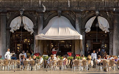 Florian Venice, Caffe Florian, Republic Of Venice, White Marble Table, Coffee House, Stained Glass Windows, House Rooms, Art World, Places To See