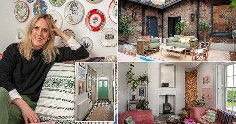 Interiors blogger Lisa Dawson created a timeless vintage look. Lisa Dawson, Sofa Pictures, Bamboo Sofa, Fairytale Cottage, Modern Metropolis, Pink Sofa, Social Space, Soho House, Ligne Roset