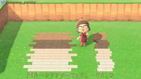 Wood Codes Animal Crossing, Animal Crossing Paths Wood, Animal Crossing Floor Codes Wood, Acne Wood Path, Wood Floor Acnh Code, Acnh Wood Paths, Acnh Planks, Acnh Wood Planks, Ac Decoration