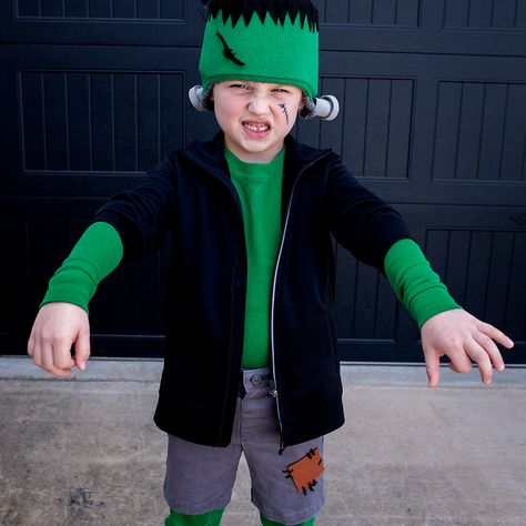 Frankenstein Costume Kids, Frankenstein Costume Diy, Diy Mummy Costume, Frankenstein Halloween Party, Frankenstein Costume, Monster Costume, Diy Monsters, Monster Costumes, Diy Costumes Kids