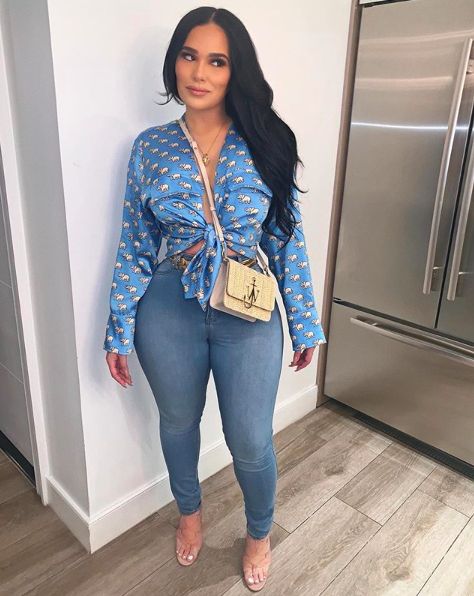 EXCLUSIVE: Emily B Was Asked To Return To ‘Love & Hip Hop’ Love And Hip Hop, Zebra Shirt, Emily B, Midnight Snack, Girls Night Out Outfits, Night Out Outfit, Cute Swag Outfits, Curvy Girl Outfits, Curvy Outfits