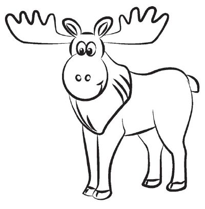 Learn how to draw a moose from antlers to tail with these simple directions. Each step of the drawing is illustrated to guide your way. Antlers Drawing, Moose Illustration, Moose Pictures, Christmas Paintings On Canvas, Drawing Animals, Domestic Animals, Simple Wall Art, Free Adult Coloring Pages, In The Zoo