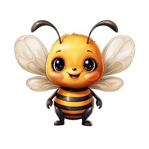 Cute Monsters Drawings, Bee Pictures, Baby Animal Drawings, Monster Drawing, Bee Art, Cute Animals Images, Cute Monsters, Bee Theme, Cute Animal Drawings