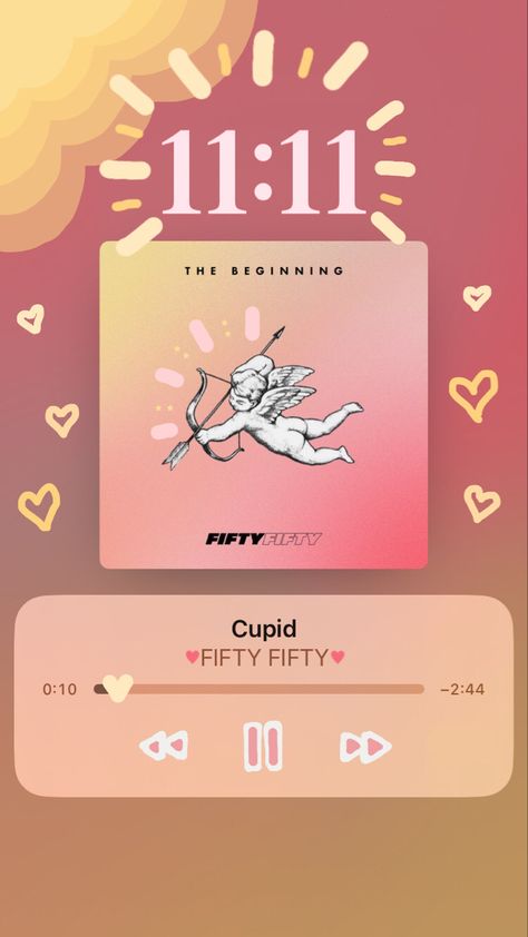 Cupid Fifty Fifty Aesthetic, Fifty Fifty Aesthetic, Kpop Trainee Daily Schedule, Cupid Fifty Fifty, Fifty Fifty, Music Collage, Love W, Get A Life, Lyrics Aesthetic