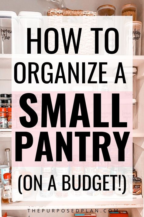 Organisation Station, Pantry On A Budget, Small Pantry Closet, Pantry Organization Ideas Shelves, Pantry Closet Organization, Organize A Small Pantry, Shallow Pantry, Narrow Pantry, Pantry Organization Hacks