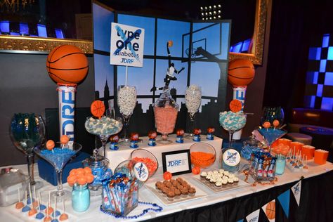 Basketball JDRF candy buffet Golden State Warriors Birthday, Basketball Baby Shower, Basketball Birthday Parties, Candy Bar Party, Basketball Baby, Basketball Party, Basketball Theme, Basketball Birthday, Sports Party