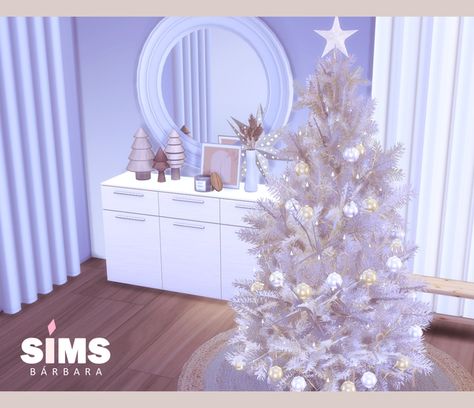 Sims 4 Christmas Tree, Pastel Christmas Tree, Potted Christmas Trees, Christmas Furniture, Sims 4 Download, Create Your Own World, Classic Christmas Tree, Fabric Christmas Trees, 4 Wallpaper