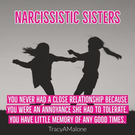 Sisters should be inseparable unless yours is a #narcissist. There was never a bond & there are no good memories to share. #narcissism #covertnarcissist #narcissisticabuse #narcissistabusesupport #tracyamalone #divorcingyournarcissist #divorcinganarcissist #youcantmakethisshitup Toxic Sisters Quotes, Toxic Older Sister, Narcissistic Behavior Sister, Narcissistic Sister Quotes, Narcissistic Siblings, Toxic Families, Narcissistic Sister, Sister In Law Quotes, Toxic Mother