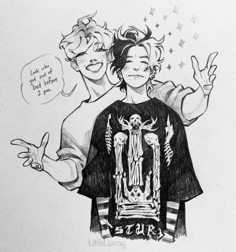 Jimin And Hobi, Vampire Au, Arte Grunge, Morning Sickness, Arte Inspo, Arte Sketchbook, Dessin Adorable, Cute Art Styles, Sketchbook Art Inspiration