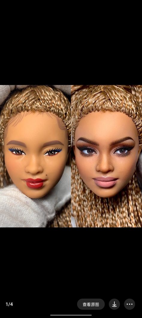 Repaint Doll Face, Repaint Barbie Face, Barbie Face Repaint, Barbie Reroot, Doll Repaint Tutorial, Barbie Repaint, Realistic Barbie, Barbie Face, Doll Face Paint