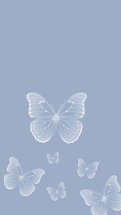 Butterfly Blue Aesthetic, Blue Sky Wallpaper, Iphone Wallpaper Preppy, Baby Blue Wallpaper, Blue Butterfly Wallpaper, Wallpaper Wa, Cute Summer Wallpapers, Cute Blue Wallpaper, Western Wallpaper Iphone