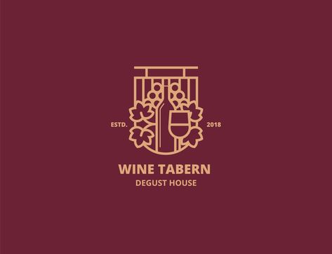 The Wines Tabern by Logotipoaria  + Aria Studio Wine Logo Design Ideas, Wine Logo Design, Winery Logo, Planning Center, Wish App, Wine Logo, Wine Club, Wine Design, Gym Inspo