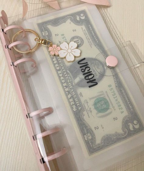 Money Save Aesthetic, Save Money Asthetics, Pink Finance Aesthetic, Budget Money Aesthetic, Budgeting Money Aesthetic, Pink Aesthetic Money, Pink Planner Aesthetic, Cash Stuffing Aesthetic, Budget Vision Board