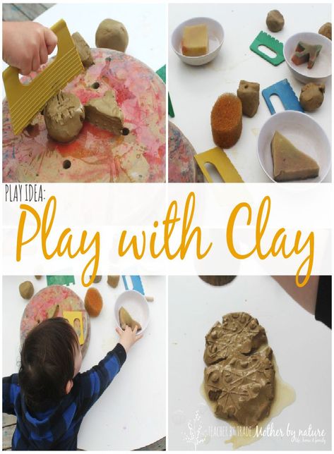 Play With Clay, Play Ideas For Toddlers, Clay Activity, Learning Stories, Kids Clay, Fun Friday, Play Clay, Fun Activities To Do, Nature Play