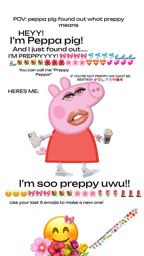 POV: Peppa pig found out what preppy means Adorable Homes Game, Peppa Pig