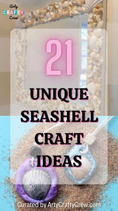 Discover a variety of creative seashell crafts ideas, including projects for home accessories. Inspiration and tutorials for kids and adults. Art Projects With Shells, Diy Crafts With Seashells Ideas, Crafts Using Seashells Ideas, Crafts Made With Seashells, Sea Shell Crafts For Kids Paper, What To Do With Shells From The Beach Diy Ideas, Crafts With Shells Projects, Decorating With Shells Ideas, What To Make With Shells From The Beach