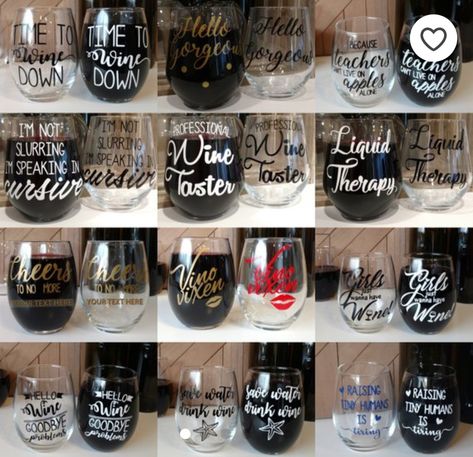 Glitter Wine Glasses Diy, Glitter Wine Glasses, Diy Wine Glasses, Custom Wine Glasses, Personalized Wine Glasses, Wine Craft, Wine Glass Holder, Painted Wine Glasses, Glass Holder