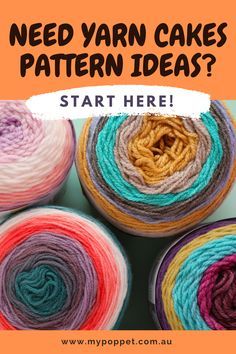 Cake Yarn Patterns, Caron Cake Crochet Patterns, Caron Cakes Crochet, Yarn Cakes, Mandala Yarn, Yarn Patterns, Crochet Motif Patterns, Yarn Cake, Crochet Shawls And Wraps