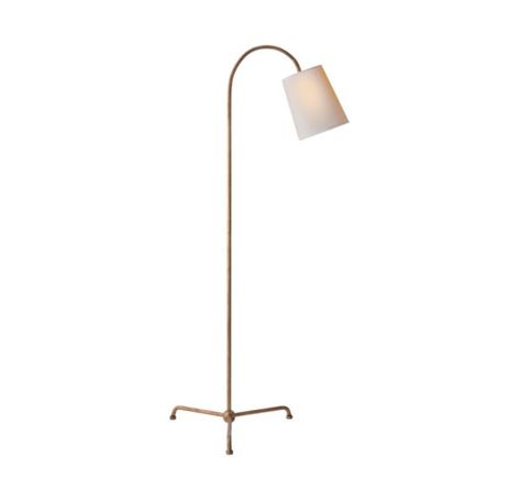 Gooseneck Floor Lamp from @kelloggfurn Gooseneck Floor Lamp, Guest Bedroom/office, Corner Table, Aesthetic Decor, Linen Shades, Minimalist Modern, Floor Lamps, New Room, Guest Bedroom