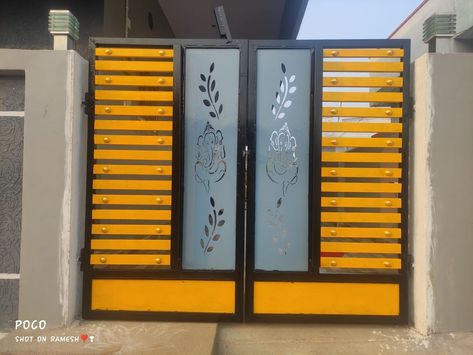 Latest Gate Design, Iron Main Gate Design, Metal Gates Design, Welding Works, Home Gate Design, Gate Wall Design, Murugan Wallpapers, Gate Designs Modern, Gates Design