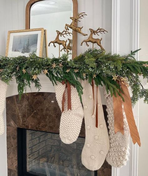 Juniper Garland, Norfolk Pine Garland, Norfolk Pine, Fireplace Mantle Decor, Winter Greenery, Pine Garland, Budget Ideas, Real Christmas Tree, Christmas Tree Toy