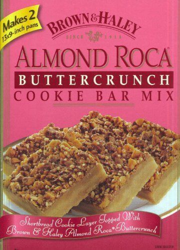 Almond Roca Bar Recipe | Utah lifestyle | Among the Young Homemade Almond Roca Recipe, Almond Roca, Caramel Ingredients, Bar Mix, Dessert Bar Recipe, Cookie Bar, Bar Recipe, Cookie Mix, Almond Recipes