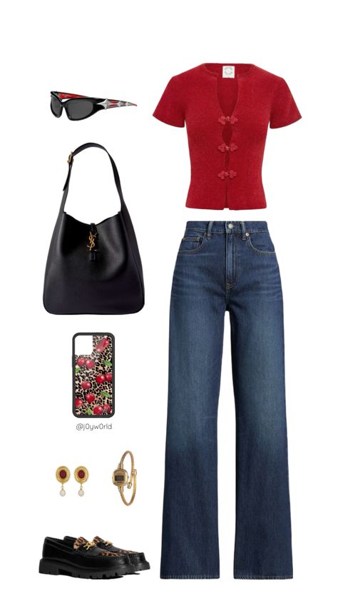 @j0yw0rld Basic Chic Outfit Summer, Summer 90s Outfits, Mary Jane Flats Outfit, Outfits With Mary Janes, Red Heels Outfit, Mary Jane Outfit, Mary Janes Outfit, Iconic Shoes, Downtown Outfits