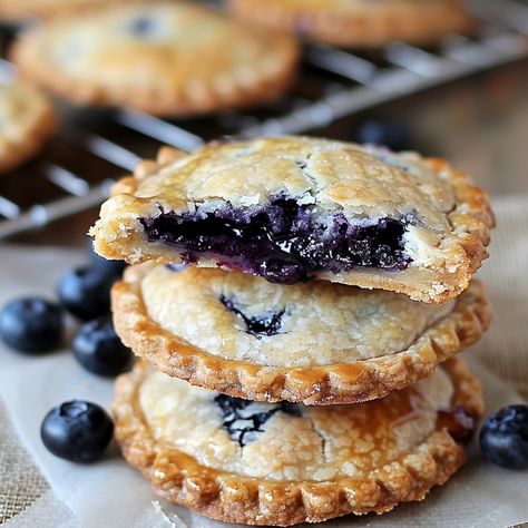 Blueberry Pie Cookies, Blue Berry Pie, Childhood Summer, Simple Baking, Buttery Pie Crust, Blueberry Pie Filling, Pie Cookies, Gluten Free Pie, Berry Pie