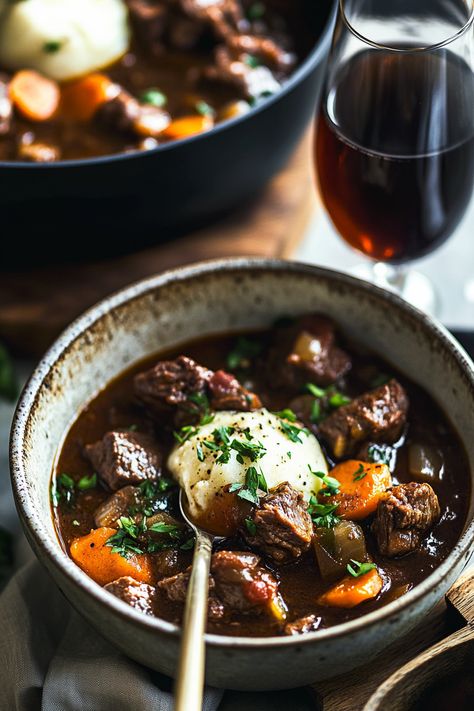 The aroma of tender beef simmering in a rich, dark sauce paired with the hint of bitter sweetness from Guinness is enough to send your taste buds into overdrive. Picture this: a chilly night, friends gathered around the table, laughter filling the room as bowls of steaming Guinness Beef Stew are served. Each spoonful is […]
The post Delicious Guinness Beef Stew Recipe appeared first on RecipesBySofia. Guinness Beef Stew, Night Friends, Beef Stew Recipe, Tender Beef, Stew Recipe, Friends Gathering, Beef Stew, Guinness, Bitter