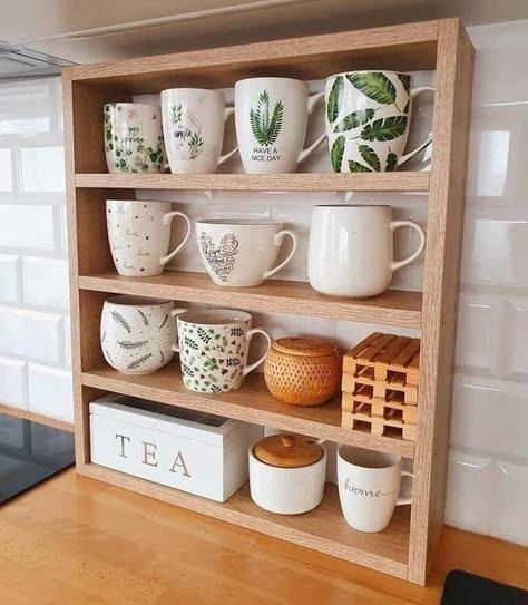 Kitchen Organisation, Coffee Bar Home, Decor Home Living Room, 인테리어 디자인, Home Decor Kitchen, Bars For Home, Home Decor Inspiration, Kitchen Organization, Cozy House