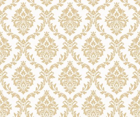 Vector seamless damask gold patterns. ri... | Premium Vector #Freepik #vector #pattern #flower #vintage #floral Styl Grunge, نباتات منزلية, Vintage Background, Floral Damask, Vinyl Backdrops, Wallpaper Direct, Seamless Background, Children Clothes, Pattern Vector