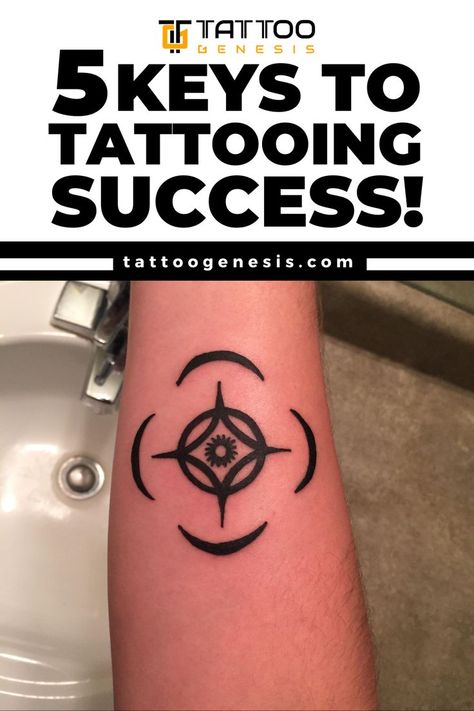 Here is a tattoo with the words 5 keys to tattooing success Tattoo Exercises, Tattooing Tips, Becoming A Tattoo Artist, Beginner Tattoos, Tattoo Techniques, Keys To Success, Drawing Exercises, Tattoo Supplies, Think About It