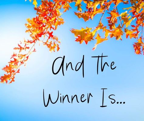 We Have A Winner Graphic, Winner Graphic Fall, Farmasi Party, Winner Graphic, Winner Is, Arbonne Party, Norwex Products, Scentsy Games, Interactive Post